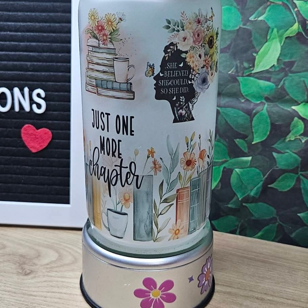 Floral Book-Themed Libby Cup